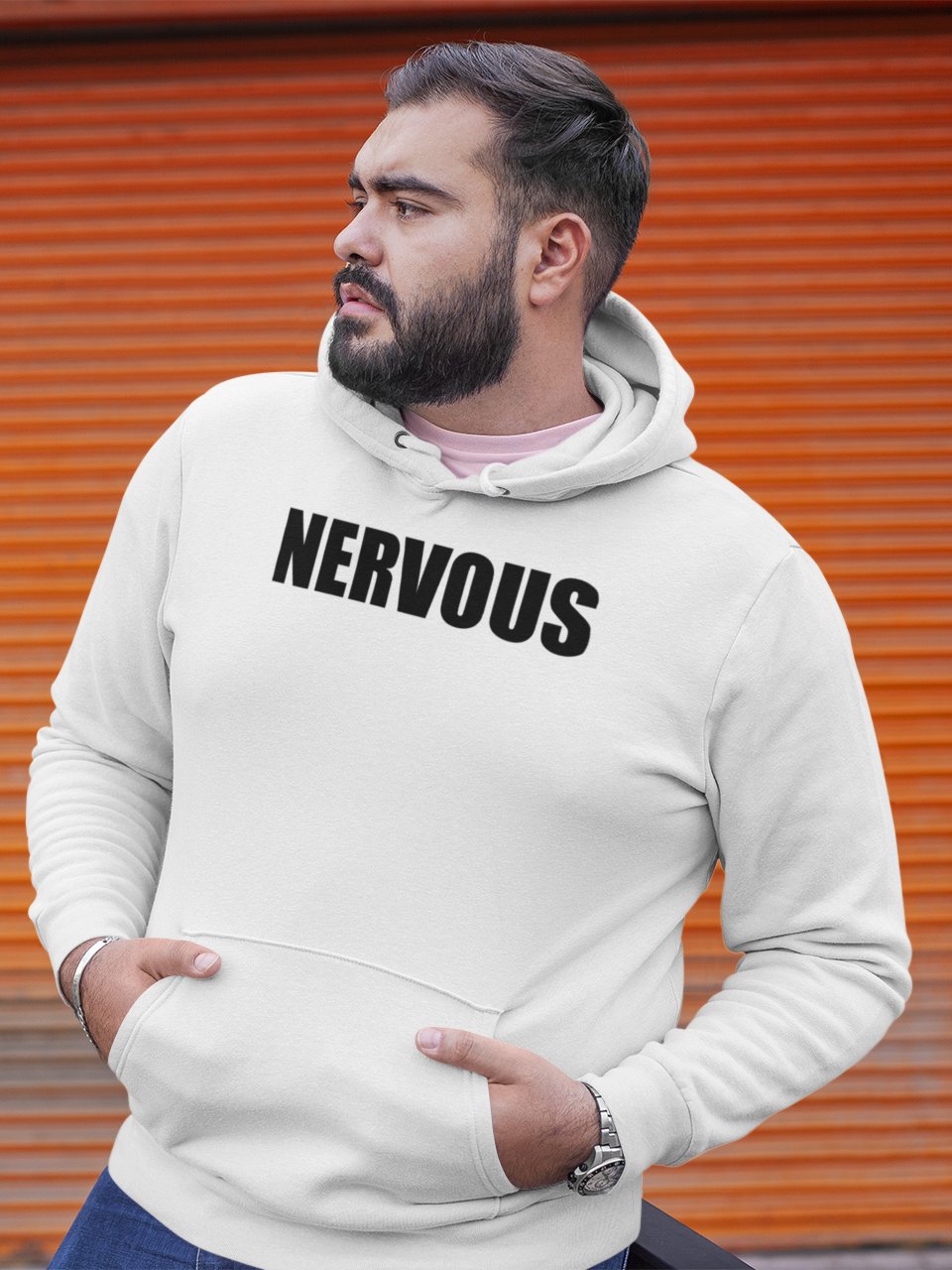 NERVOUS classic hoodie product image (1)