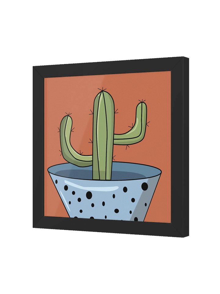 The Saguaro Cactus Design - "Free Hugs" Cactus Framed Wall Art product image (2)