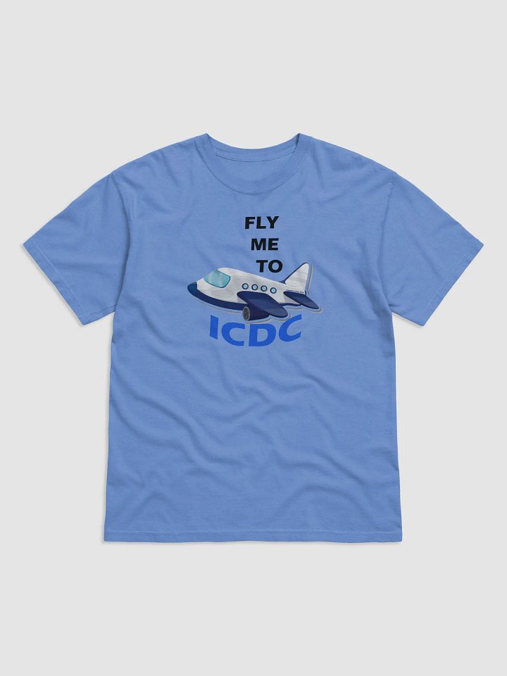 Fly me to ICDC graphic tee product image (1)
