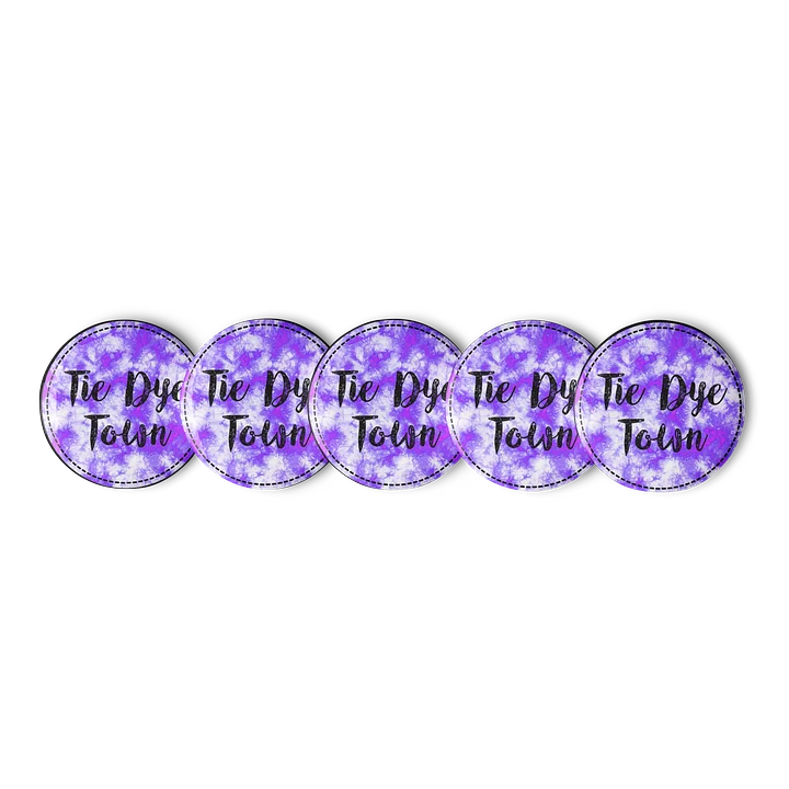 Tie Dye Town - Set of 5 Buttons product image (1)