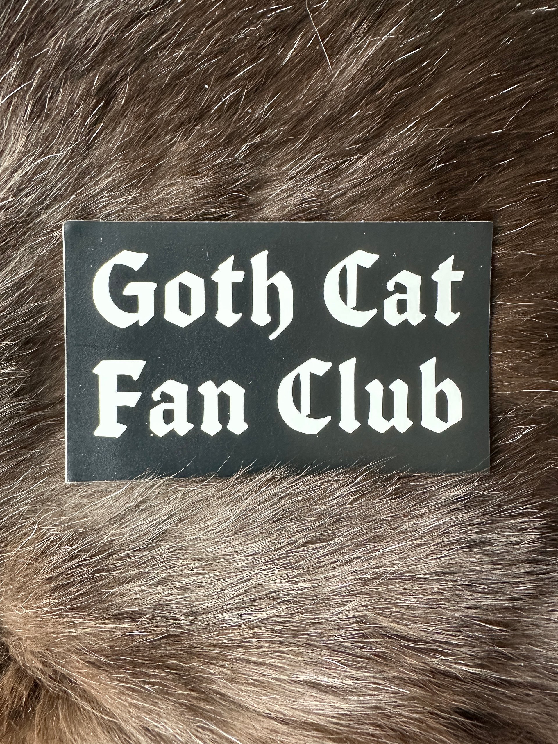 Goth Cat Fan Club sticker product image (1)