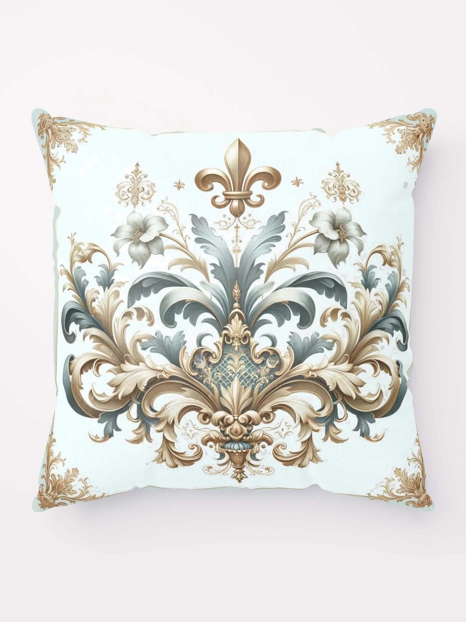 Regal Baroque Fleur-de-Lis Accent Pillow product image (9)