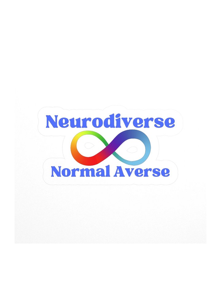 Neurodiverse, Normal Adverse Version 2 Kisscut Sticker product image (1)