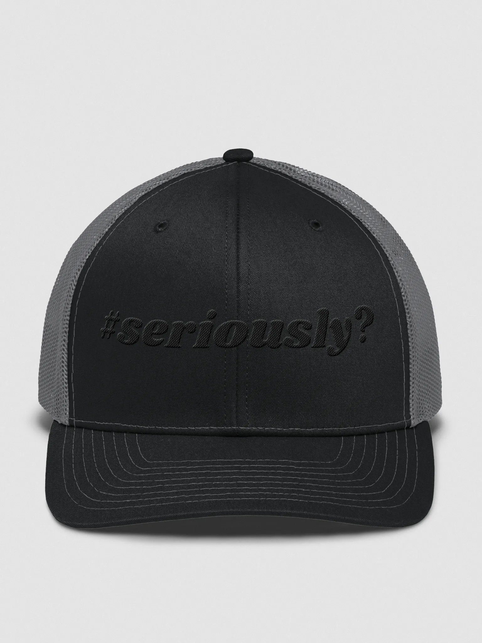 Seriously? (Blk) Trucker Hat product image (5)