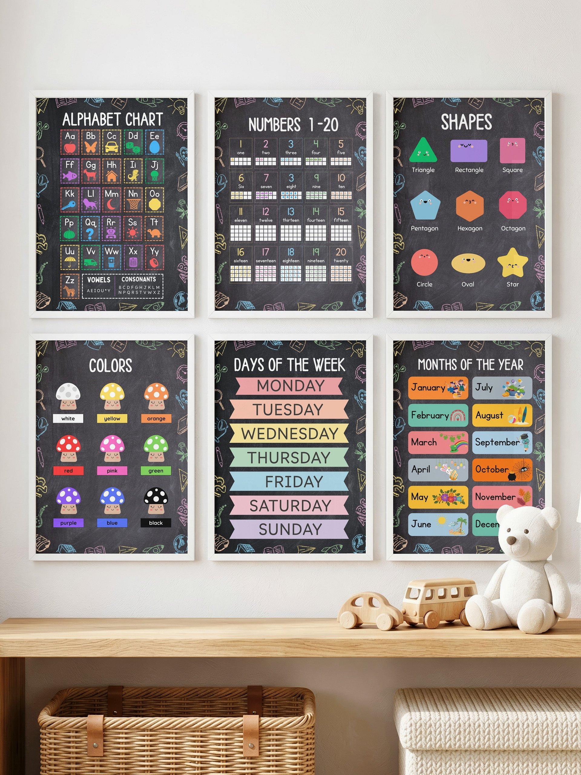 10 Printable Educational Posters for Kids | Instant Download product image (2)