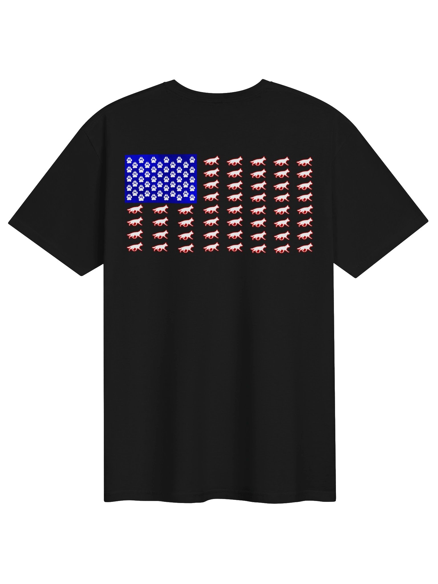 German Shepherd Patriotic Flag Tee product image (2)