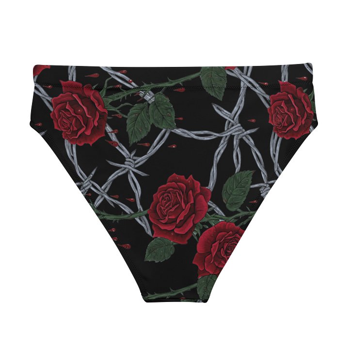 Colored Barbed Wire & Roses High Waisted Bottoms product image (2)