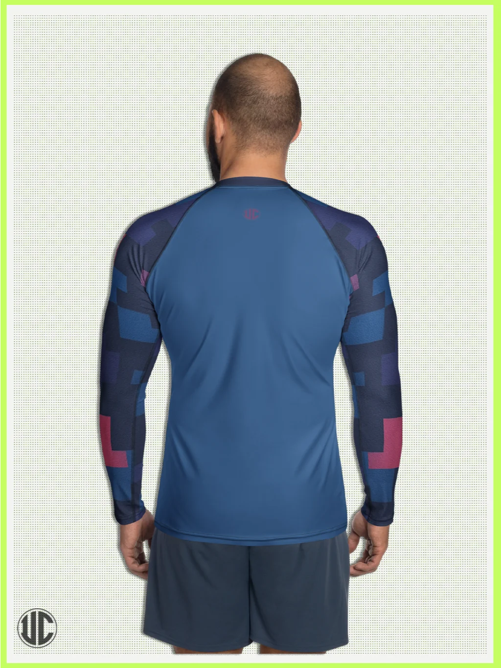 Jin’s Urban Digital Camo – Men’s Rash Guard product image (2)