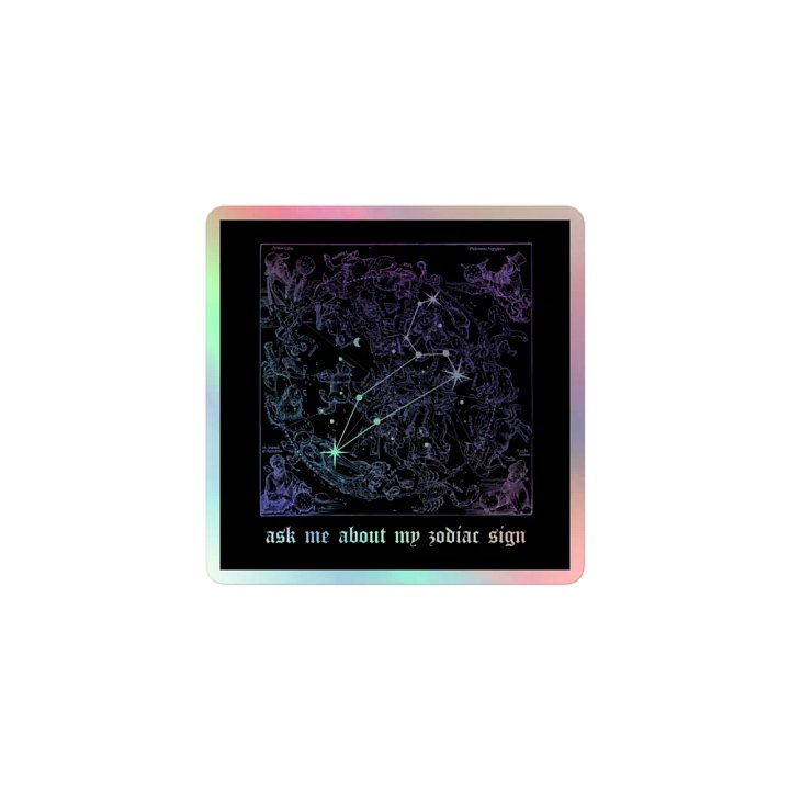 ASK ME ABOUT MY SIGN 🔮 Magic Holographic Sticker Set product image (1)