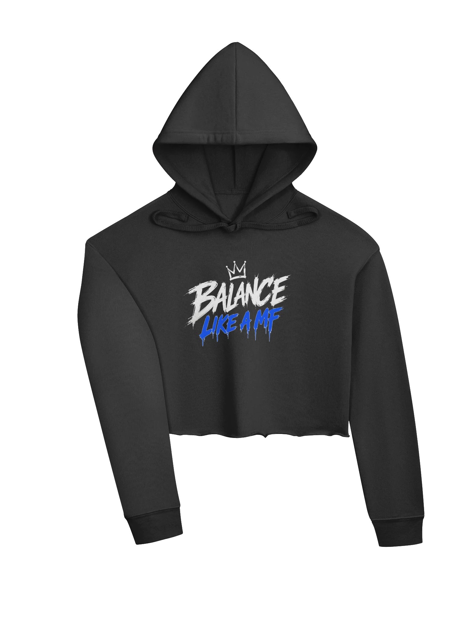 BALANCE LIKE A MF — Women's Crop Hoodie product image (3)