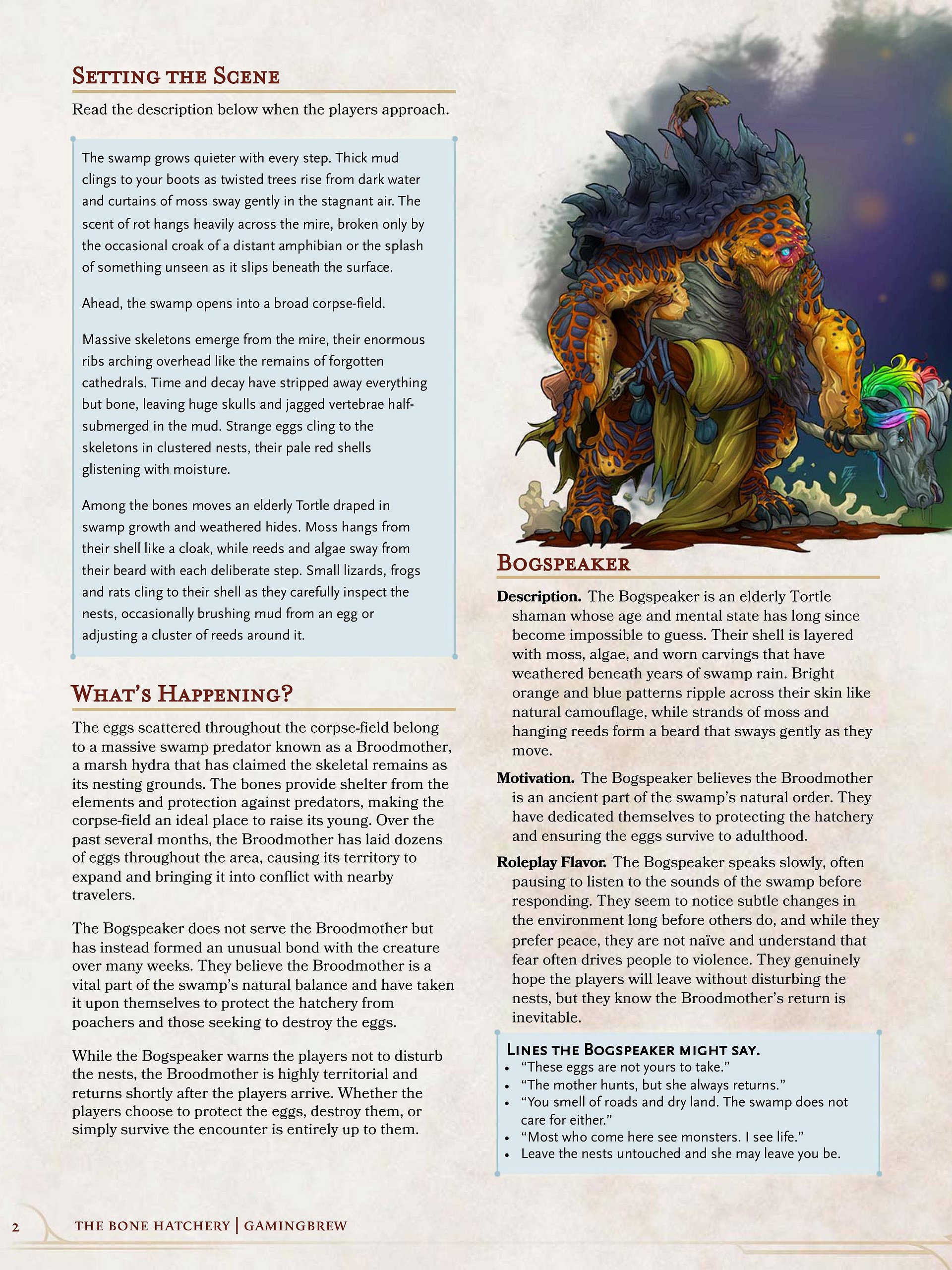 Bone Hatchery | Short Rest Stories | 5th level product image (3)