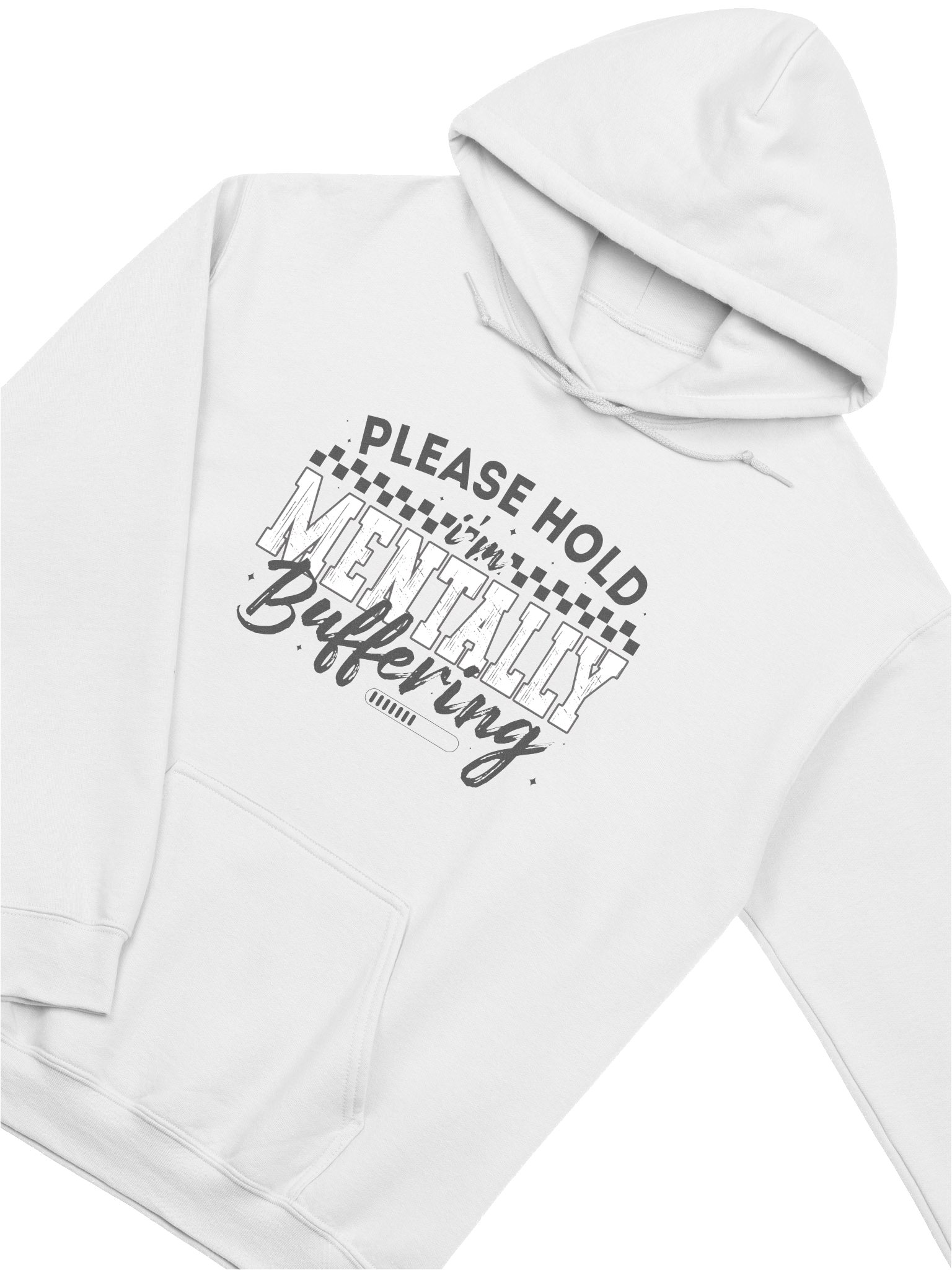 Please Hold I'm Mentally Buffering- Acknowledging Daily Mental Load Mental Health Awareness Hoodie product image (34)