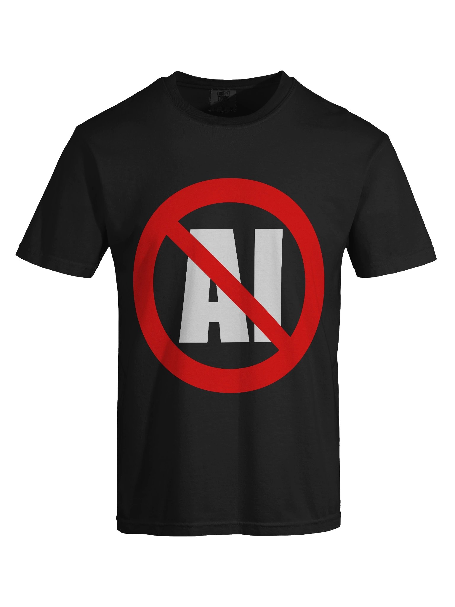 No AI T-Shirt (dark) product image (29)