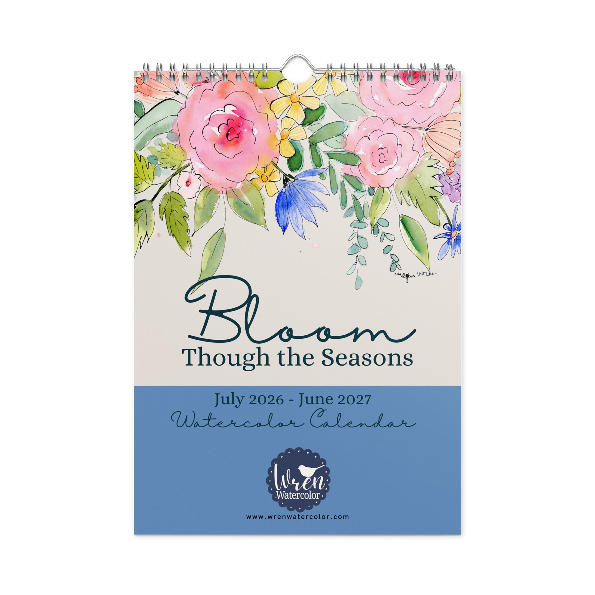 Bloom Through the Seasons: A Watercolor Calendar (July 2026 - June 2027) product image (3)