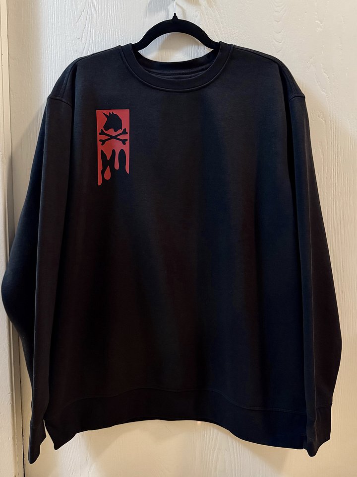 “VAMP GANG” Black Crewneck Sweatshirt (Original Design) product image (2)