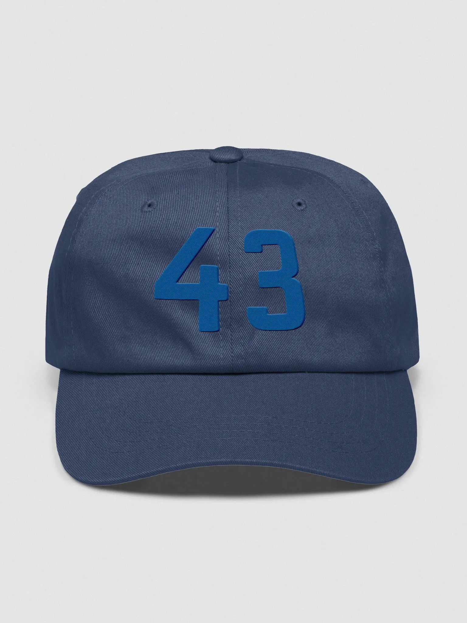 "43" Embroidered Hat (Navy Blue) product image (1)