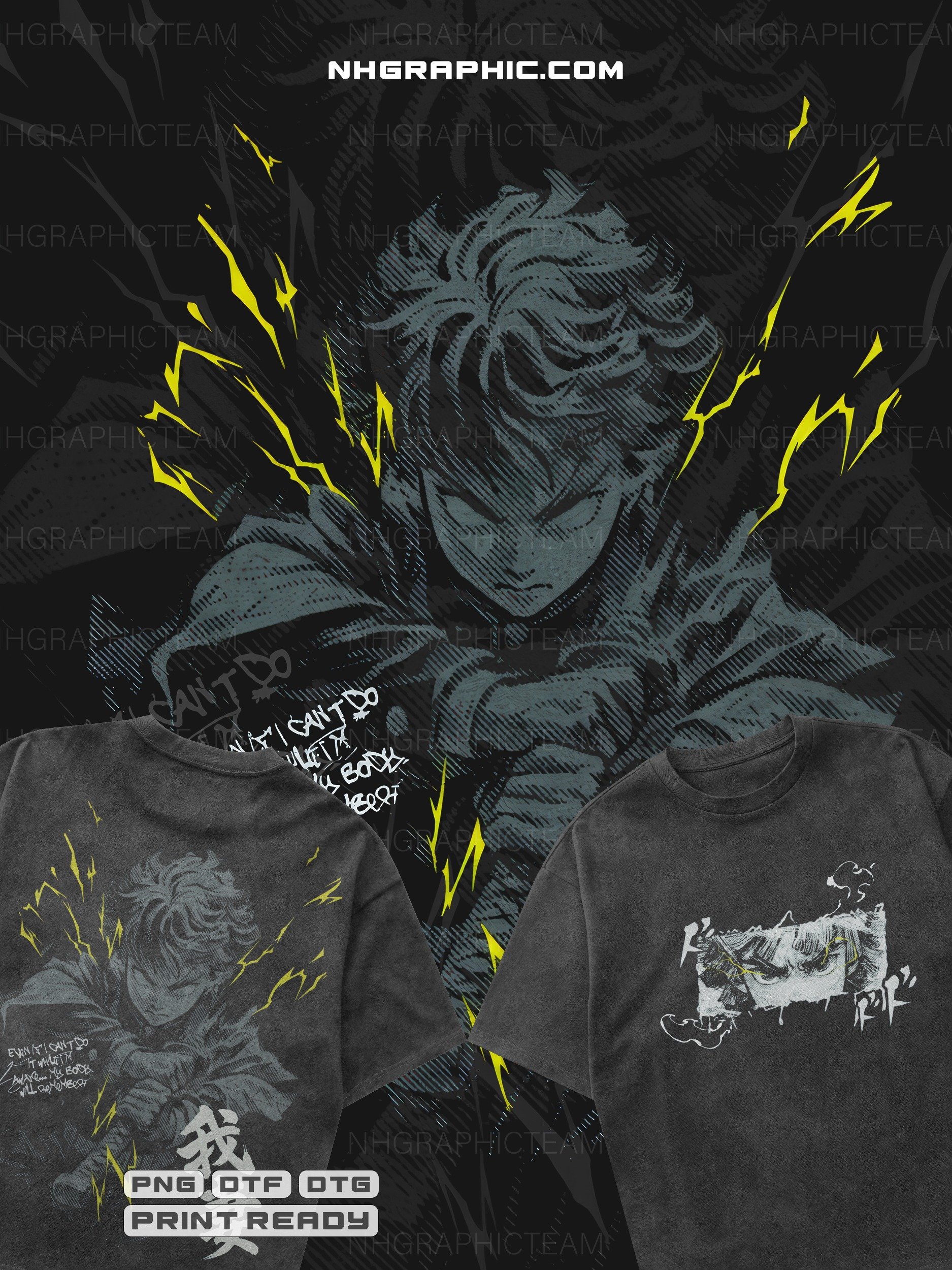 9-Piece Demon Slayer Front & Back PNG Bundle product image (9)