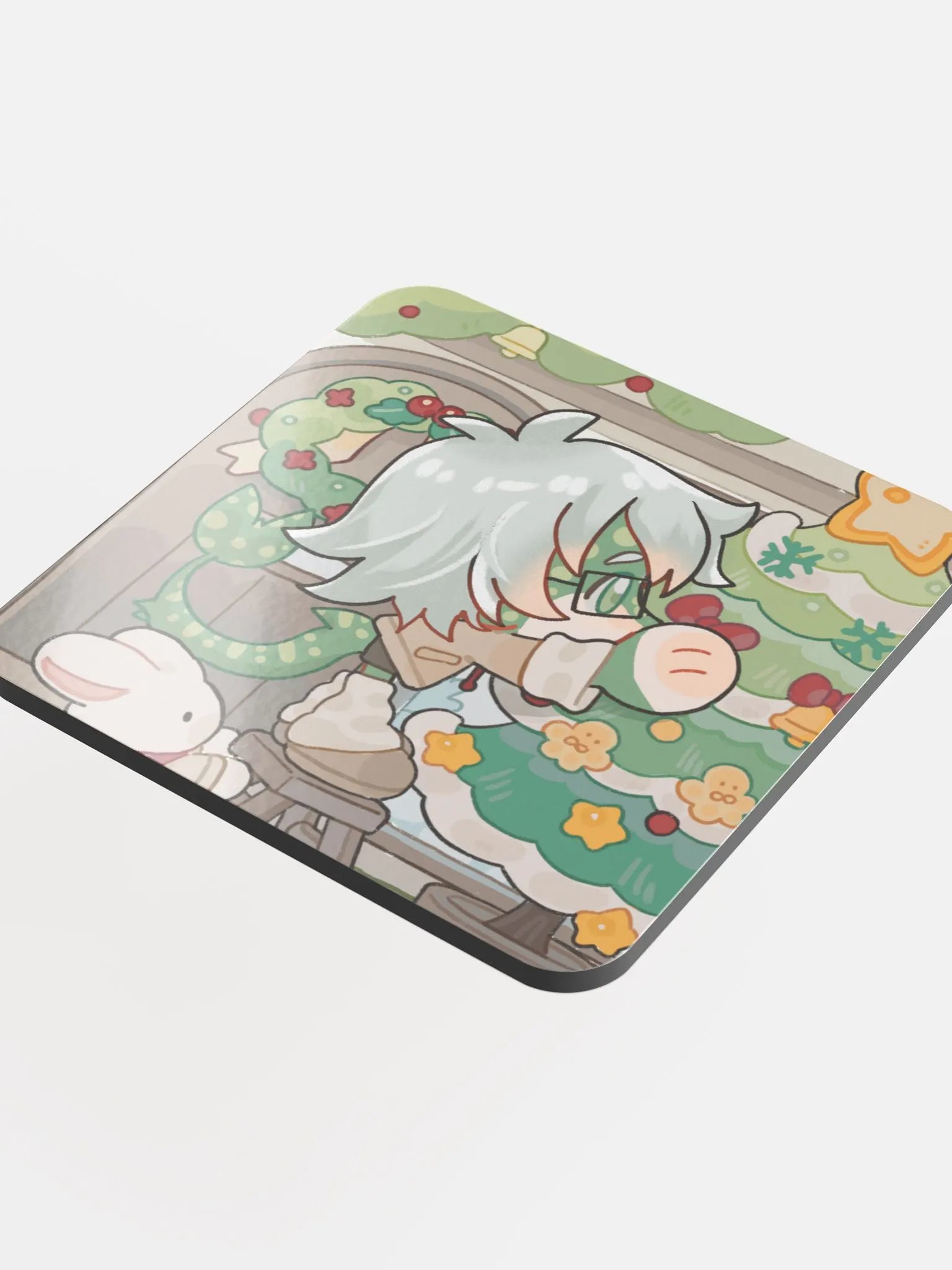 "Ikari sets the Christmas Tree" Drink Coaster product image (4)