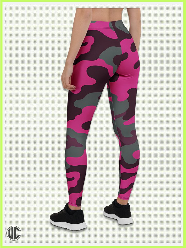 Savage Woodland Pink Camo – Women’s Leggings product image (2)
