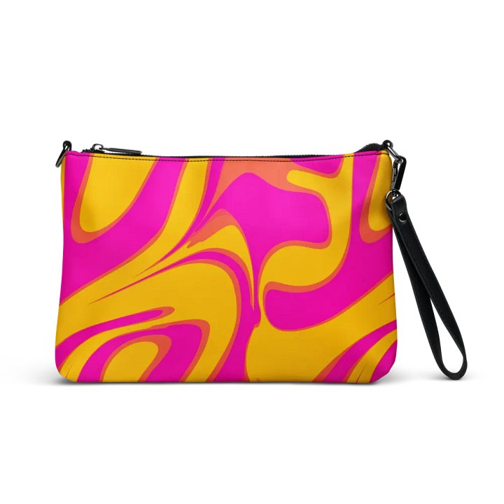 Pink and Yellow Psychedelic Swirls Crossbody Bag product image (1)