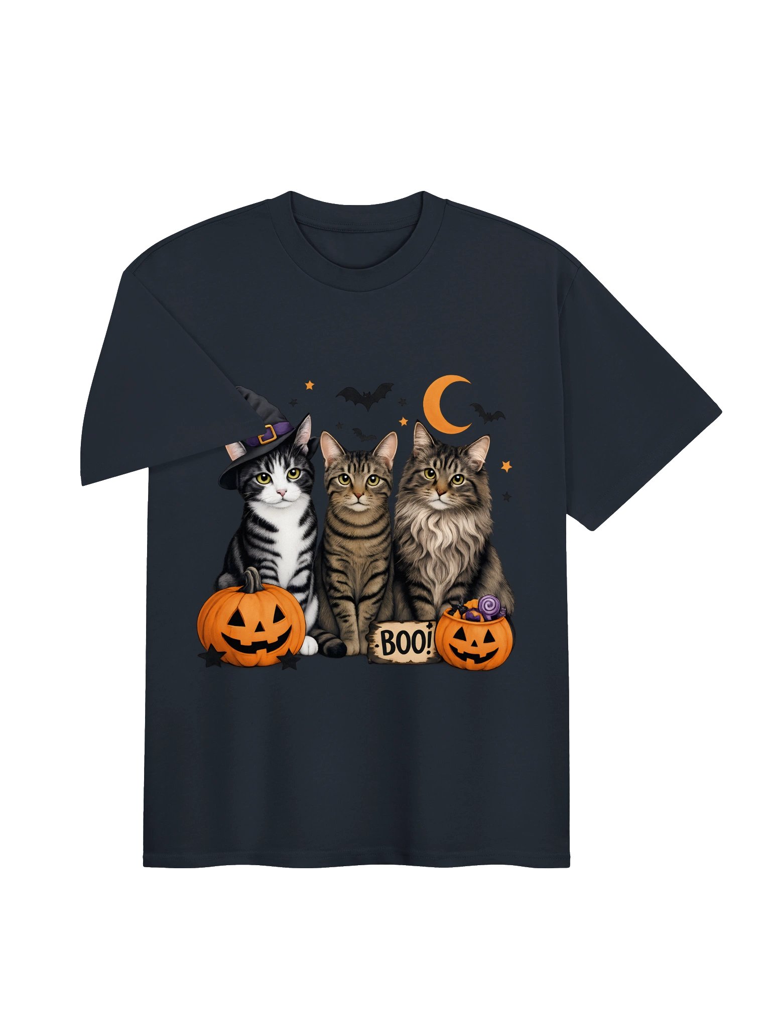Cute Spooky Cat Trio T-Shirt product image (19)