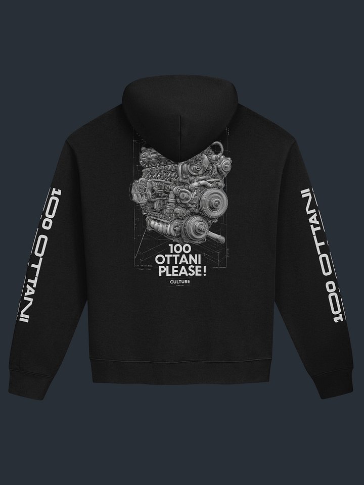 100 Ottani Please!™ Premium Oversized Racing Streetwear Hoodie | Low Visibility Edition product image (1)