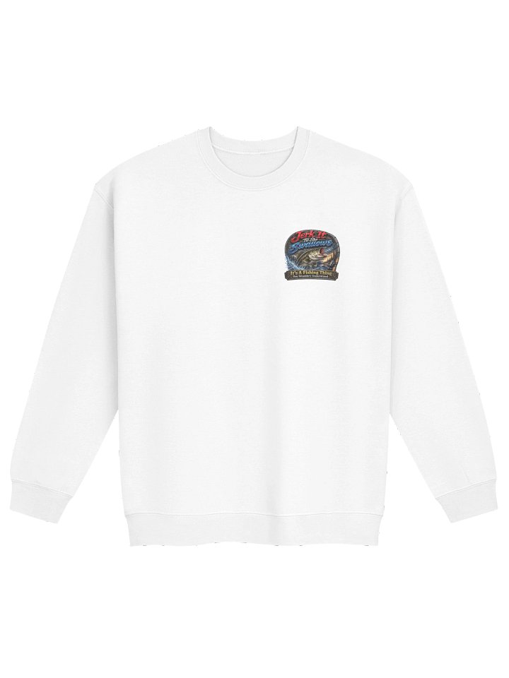 Jerk It Til She Swallows Red Blue Sweatshirt product image (1)
