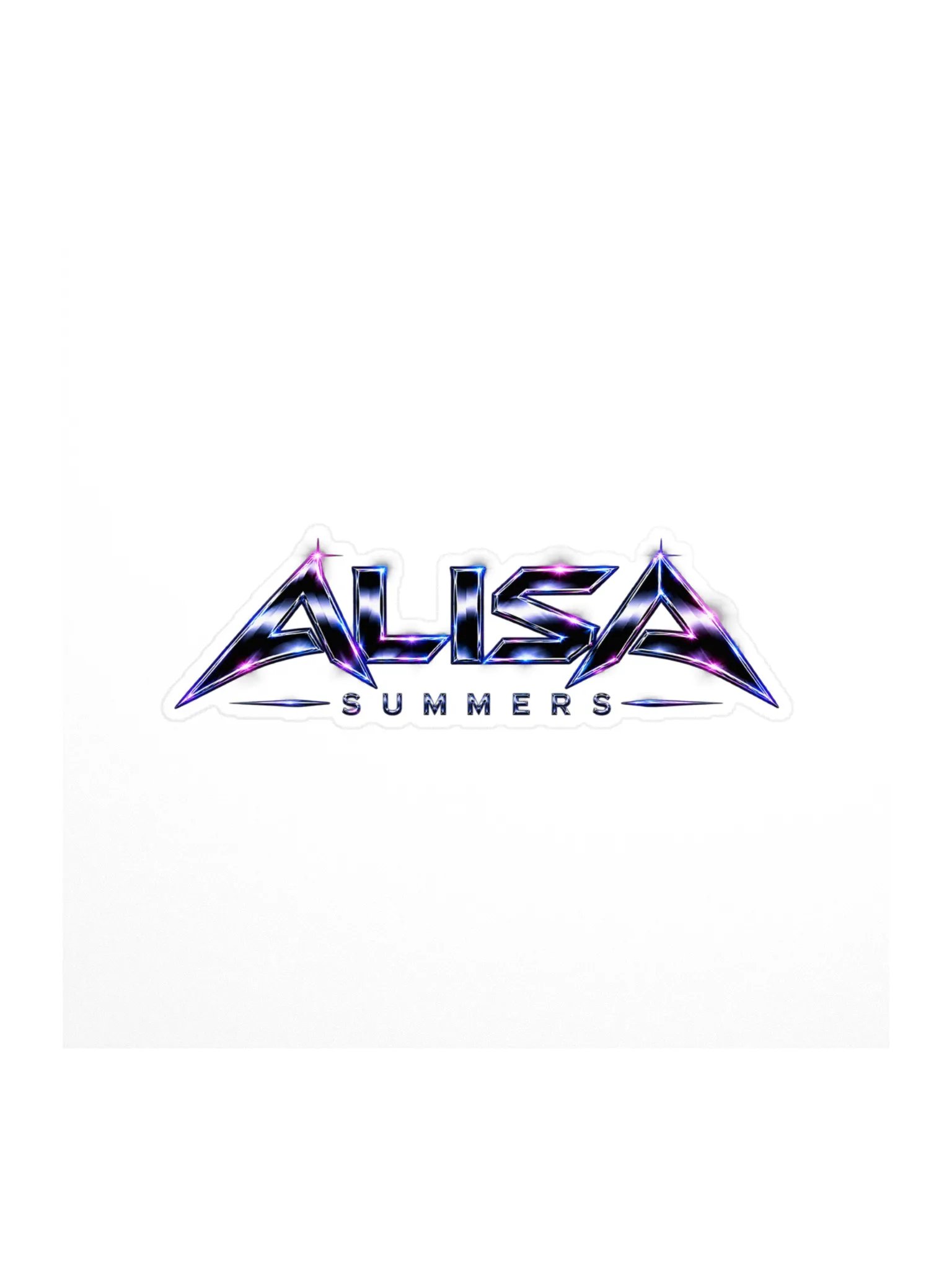 ALISA Logo Sticker — 4×4 product image (1)