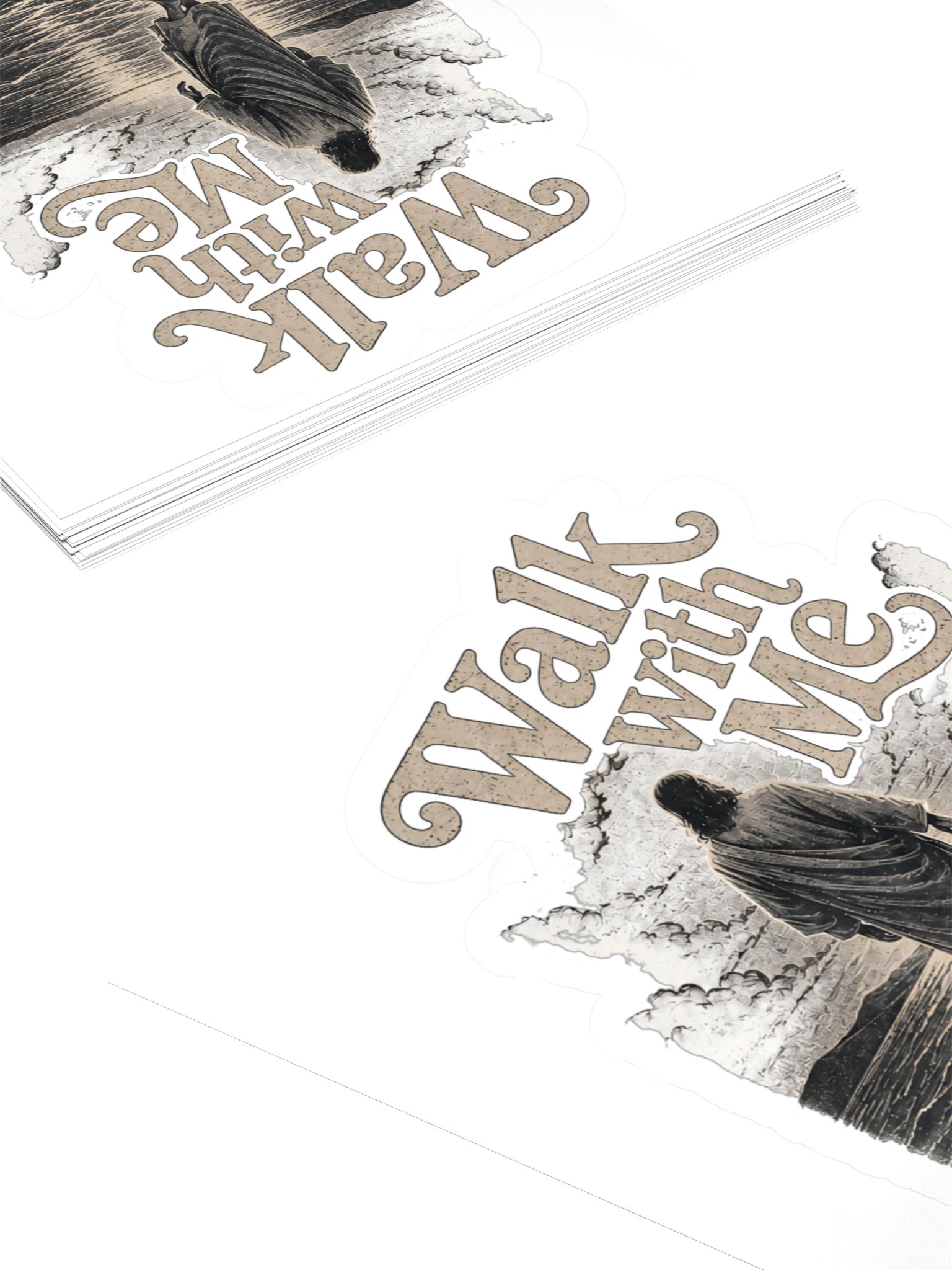 Walk with Me - Jesus Kiss Cut Sticker product image (10)