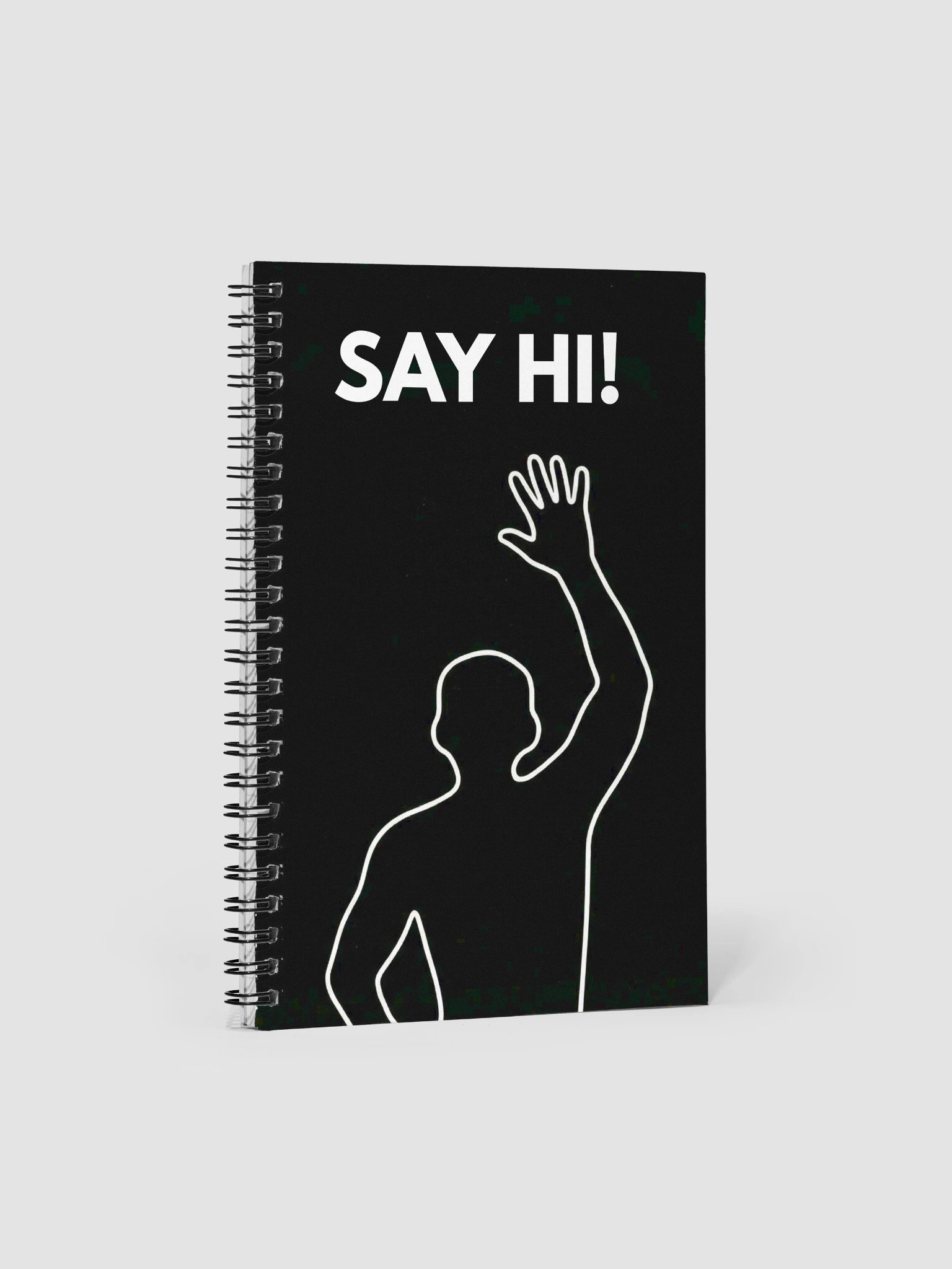 VIRAL Silhouette "Say Hi!" Notebook | Iconic Immersive Dance Workout Spiral Journal & Doodle Pad product image (1)