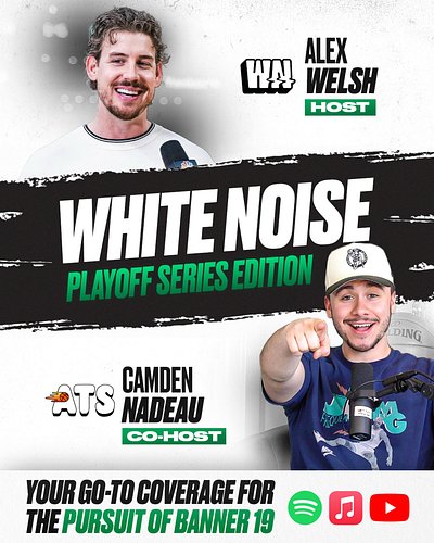 DROPPING TONIGHT AT 8:30 PM EST: Episode 1 of our Playoff Edition series 👀🚨

White Noise isn’t going anywhere! While Derrick ...
