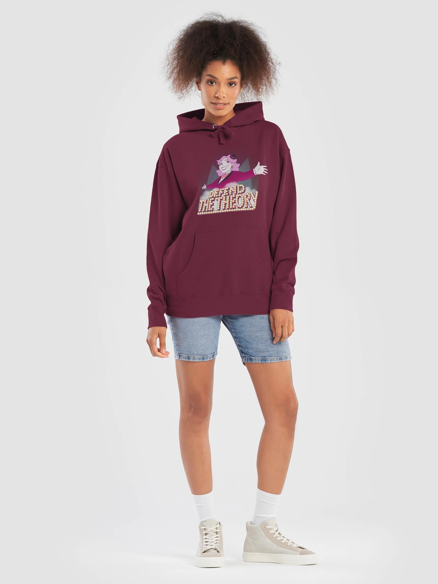 Defend The Theory Hoodie - Standard Blue product image (87)