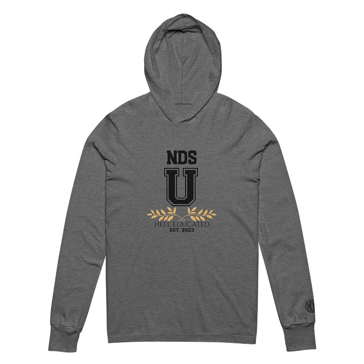 NDS University Heel Educated Hooded Long Sleeve Tee (Center Print) product image (2)