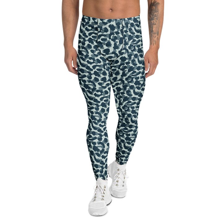 Comfortable Men's Leggings with Bold Military Leopard Skin product image (1)