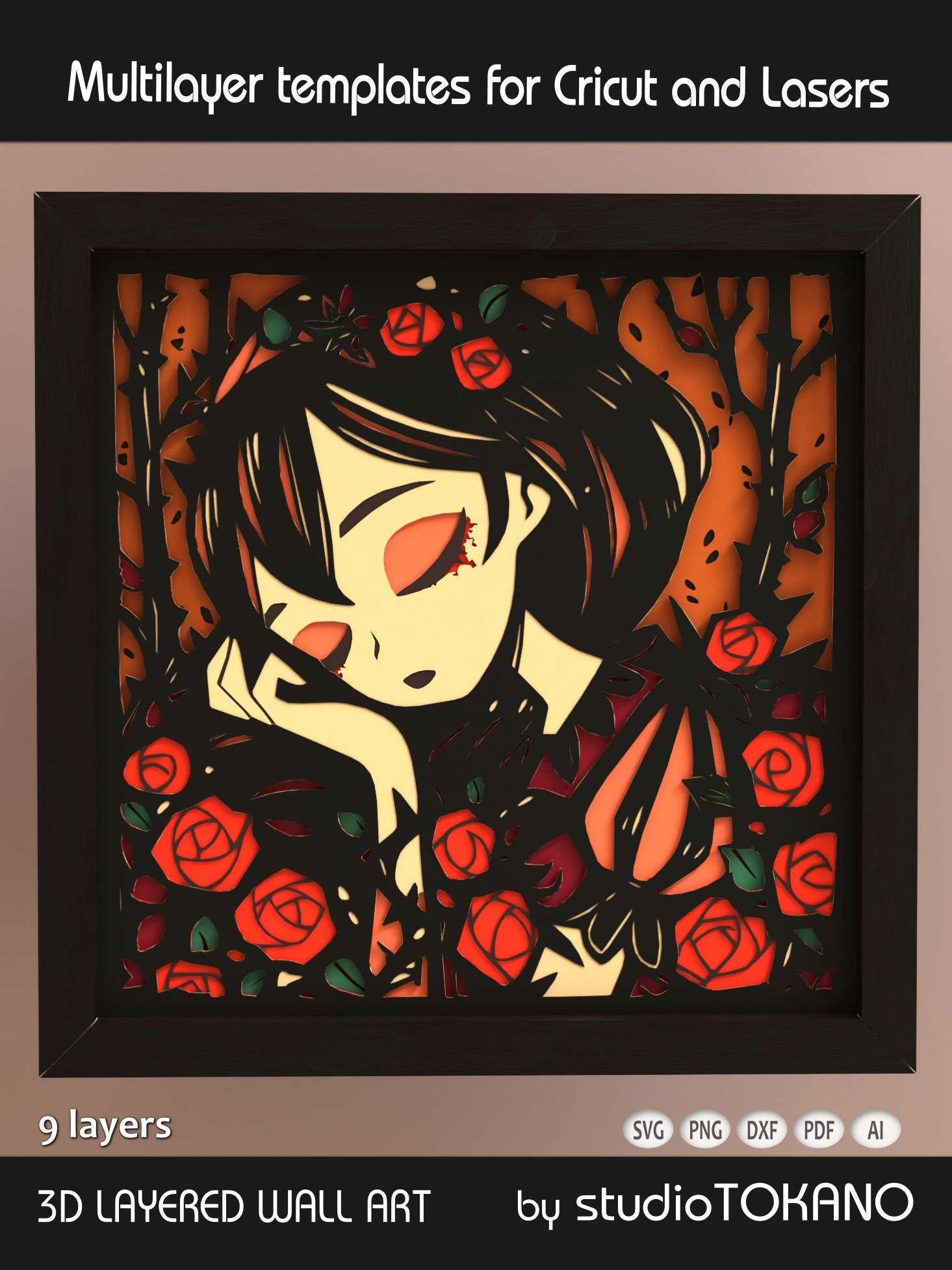 Sleeping Beauty Shadow box SVG product image (1)