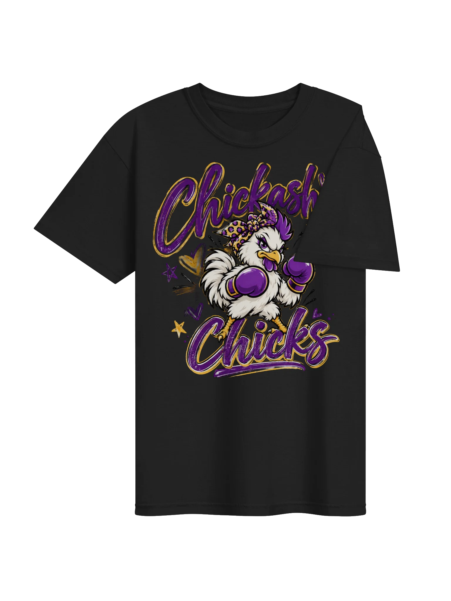 Chickasha Chicks Girly Fighting Chick Comfort Colors T-Shirt product image (25)