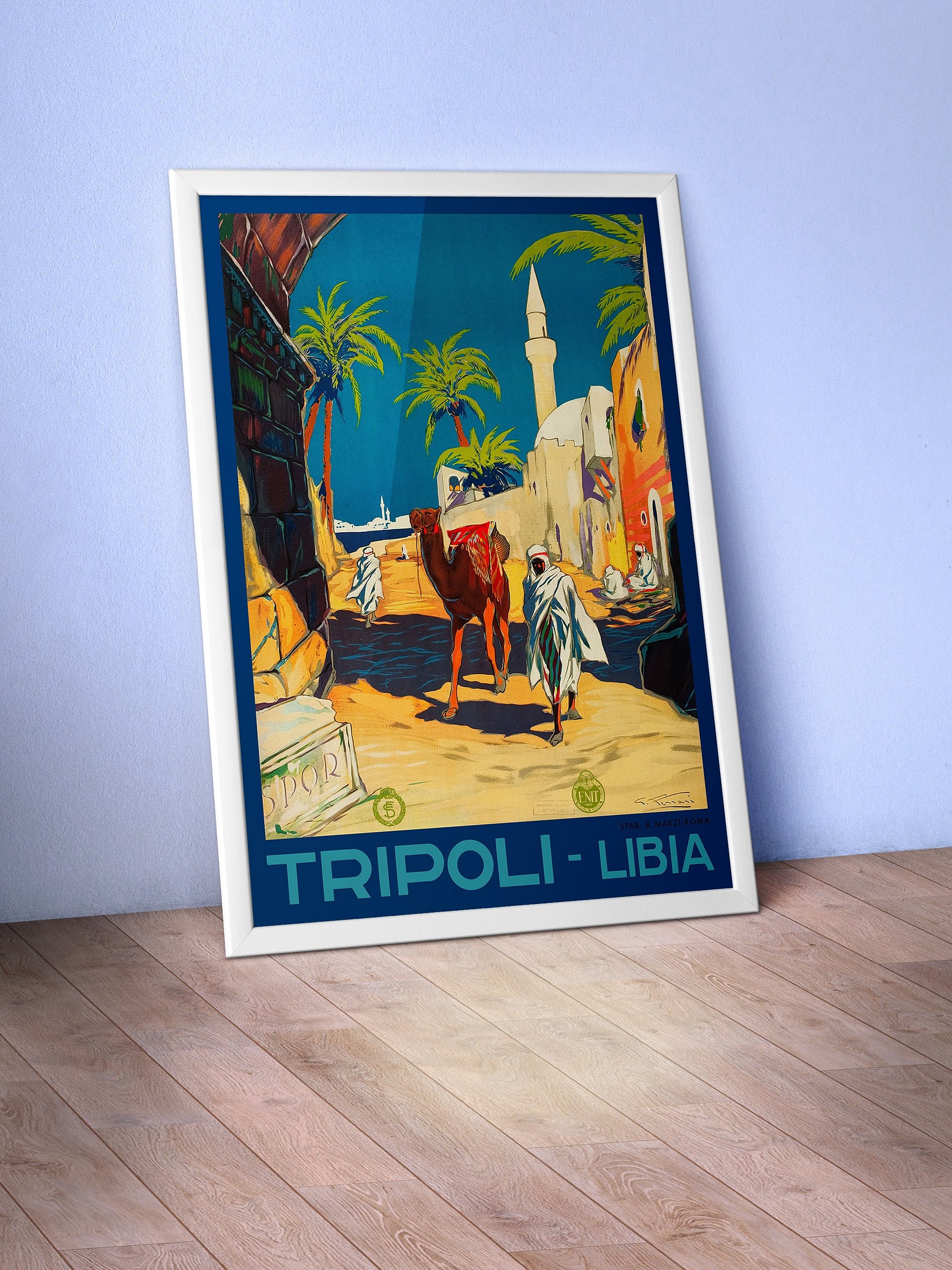 Tripoli, Libya (ENIT, 1930) — retro vintage travel poster, retro travel art, retro travel wall art product image (3)