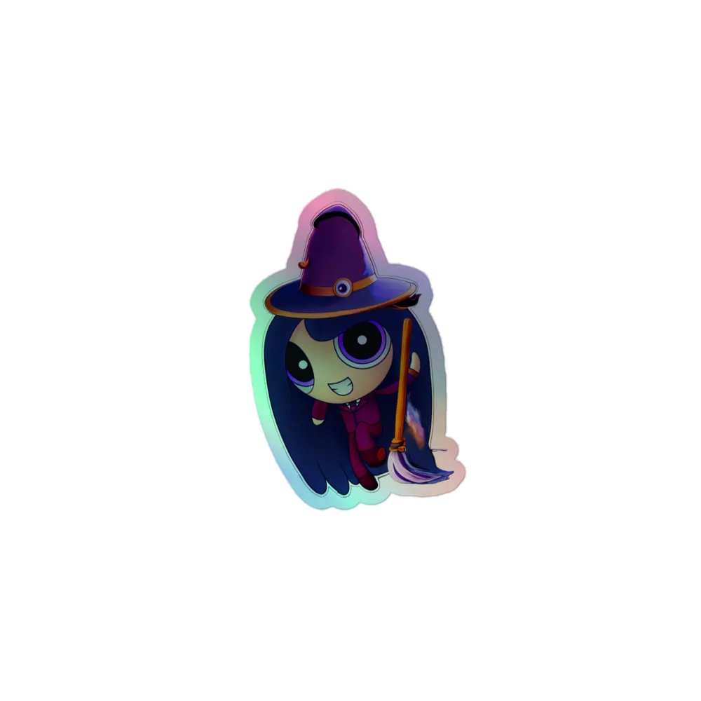 Witchy holographic sticker product image (1)