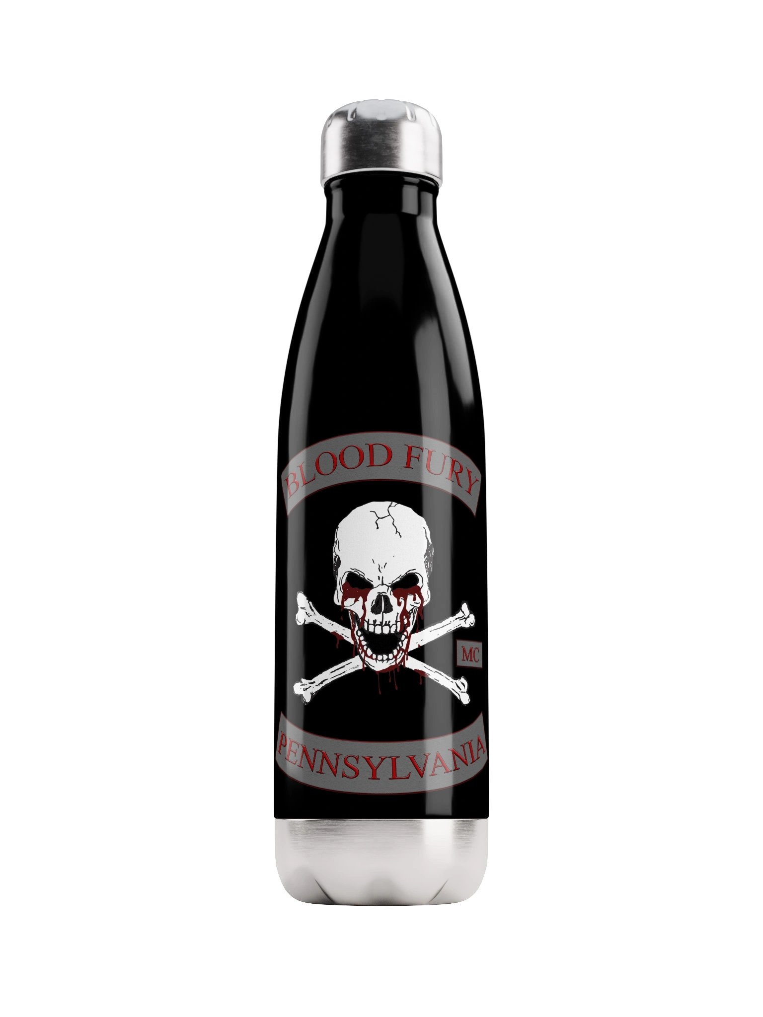 Blood Fury MC Stainless Steel Water Bottle product image (2)