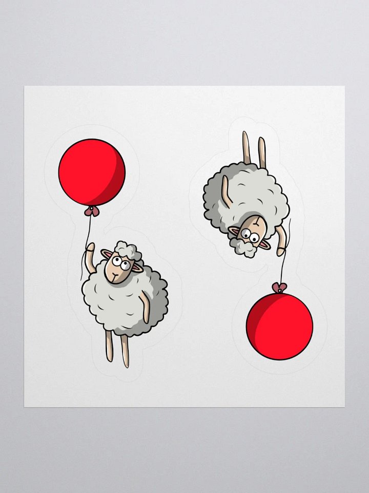 Reaching for the Sky Sheep Sticker product image (1)