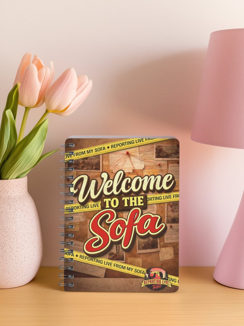 Welcome to the Sofa Crime Board Spiral Notebook product image (3)