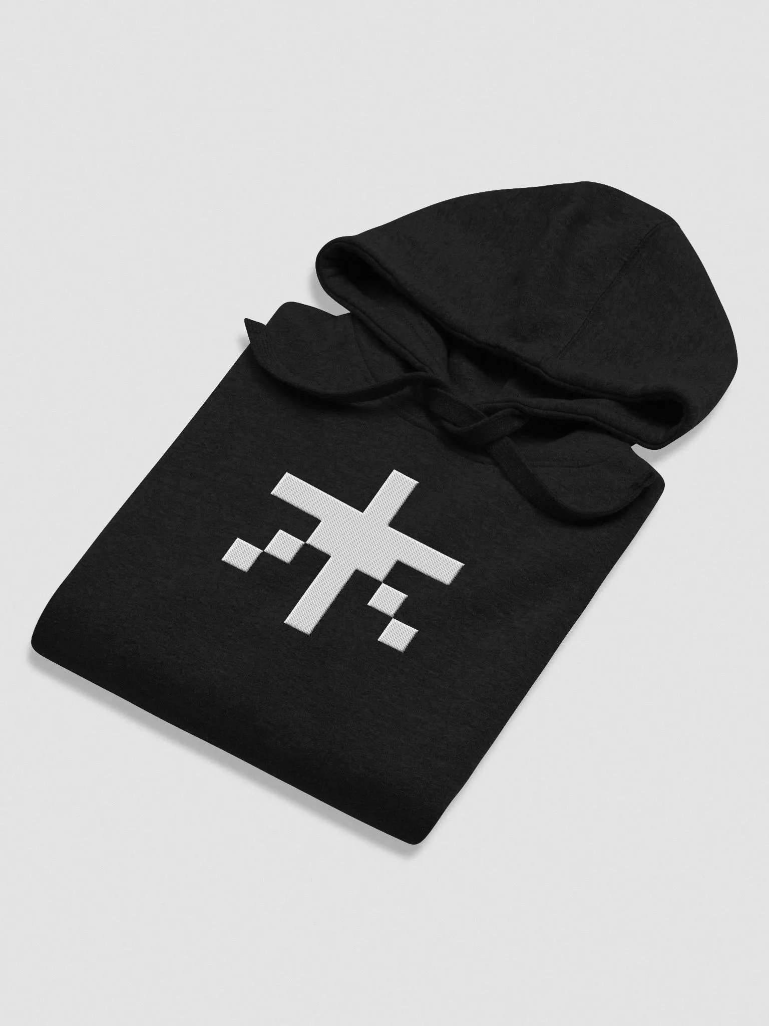 Kanji 8bit Embroidered Pullover Hoodie product image (54)