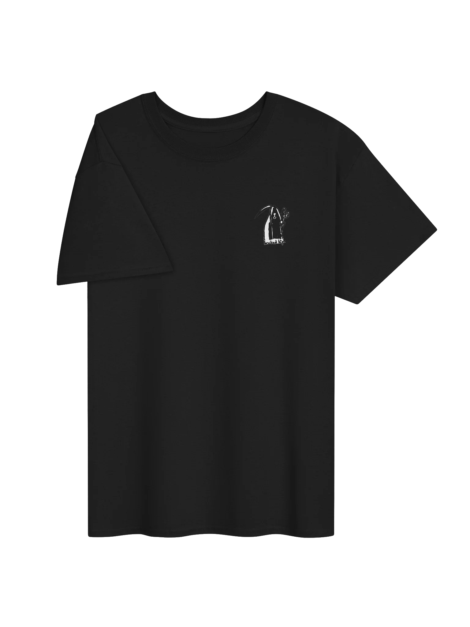 Bruised Hips Friendly Reaper (white) Pocket T product image (30)