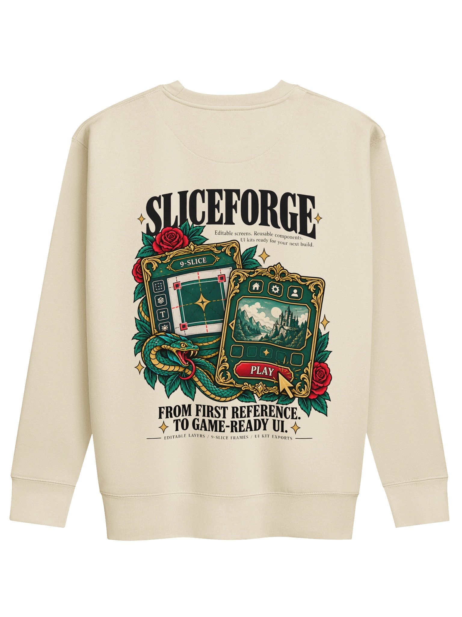 SliceForge — Reference to UI Crewneck product image (1)