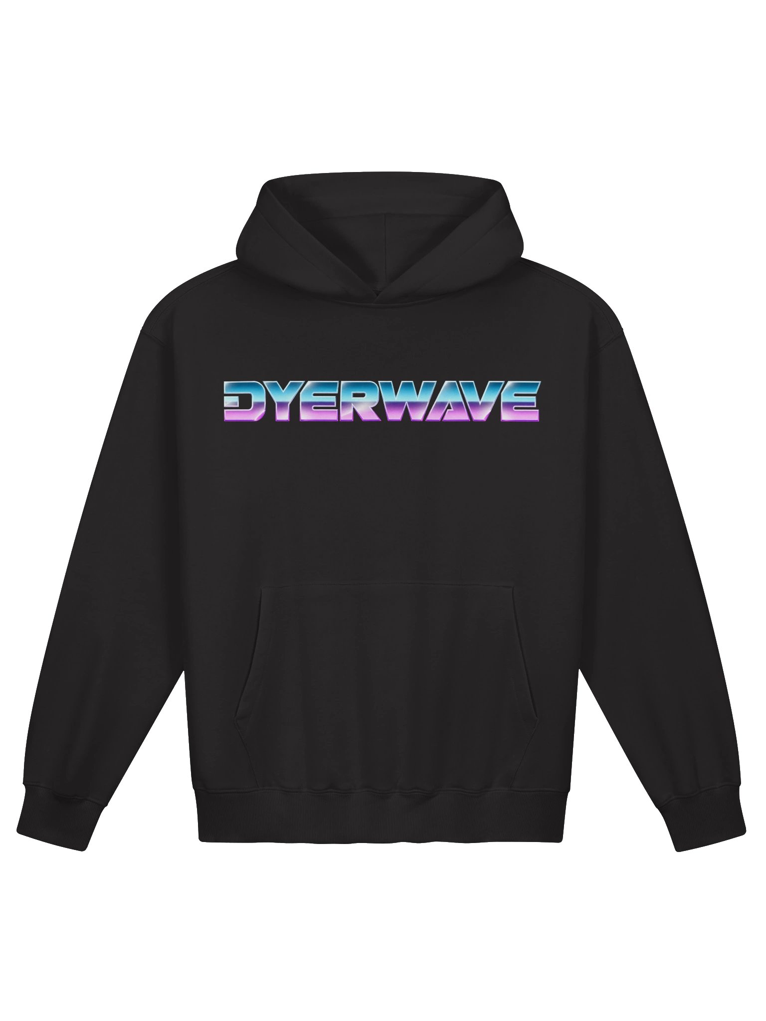 Dyerwave Text Heavyweight Black Hoodie v2 product image (1)