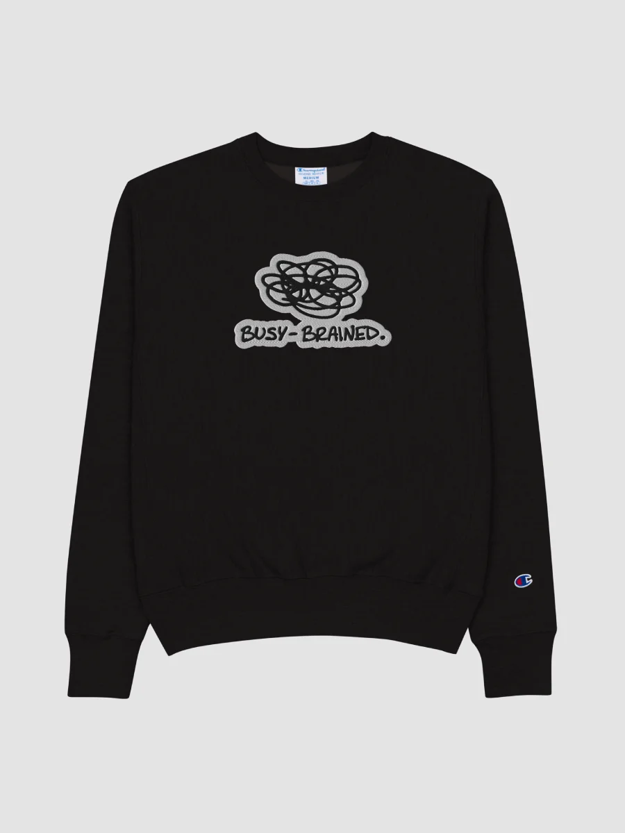 BUSY-BRAINED (bubble design) embroidered Champion Crewneck product image (1)