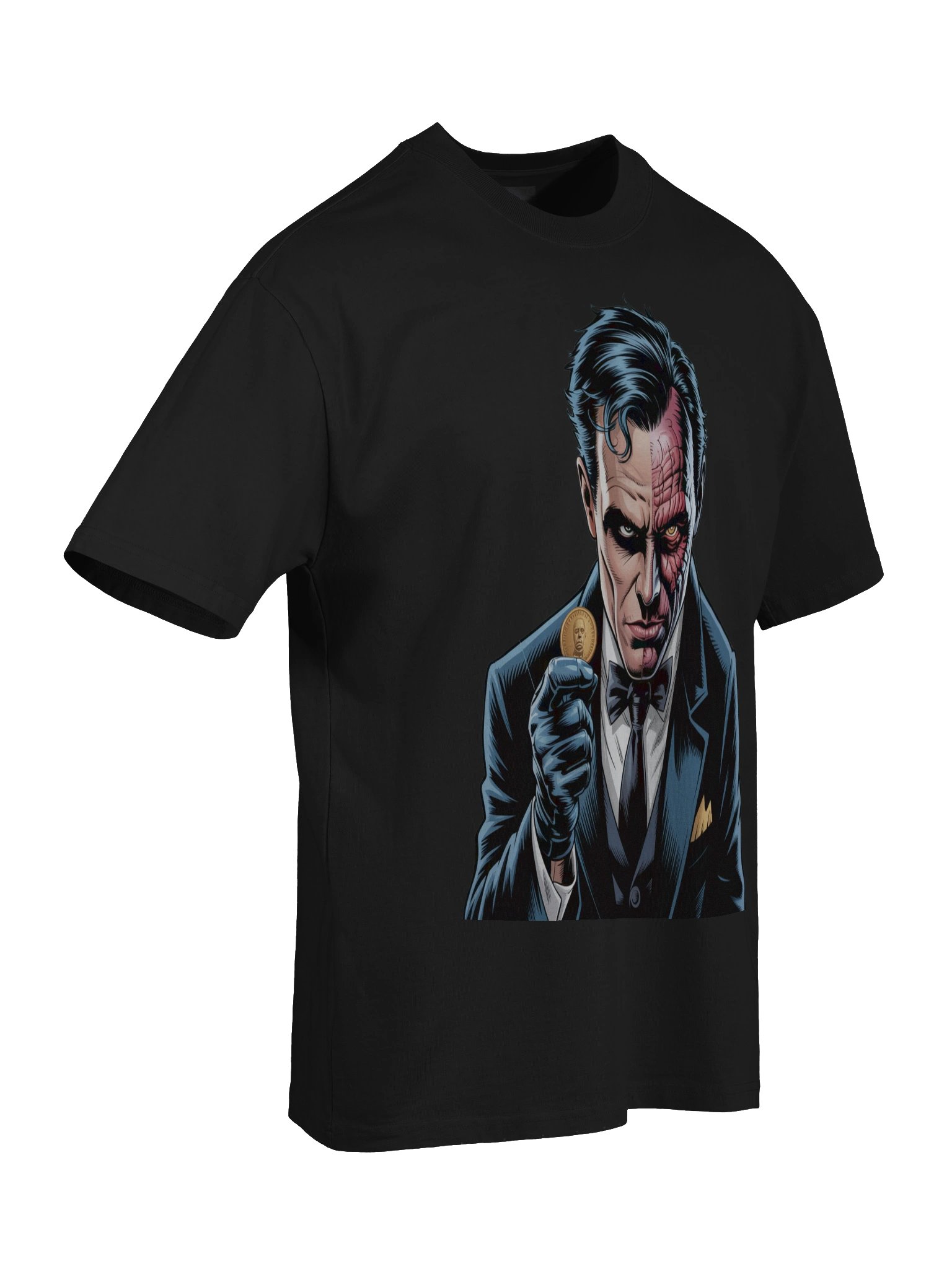 Two-Face Fortune's Flip Oversized Faded T-Shirt product image (8)