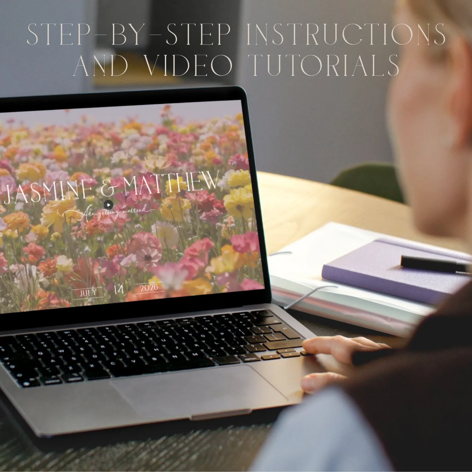 Wedding Website Template Canva | Editable RSVP Site | Floral Digital Invitation | Modern Wedding Website | Elegant Wedora Design product image (7)