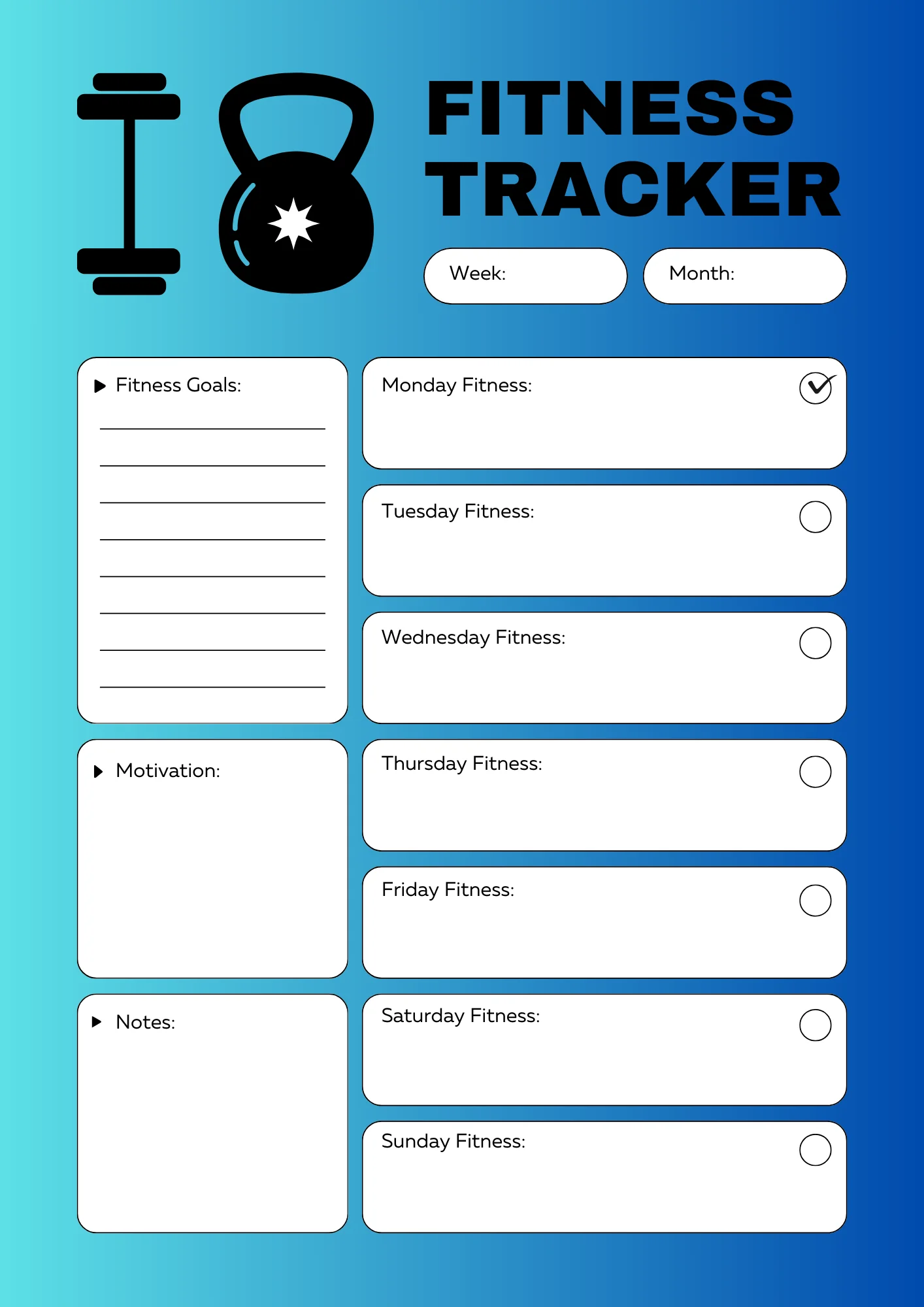 Fitness Tracker Planner product image (1)