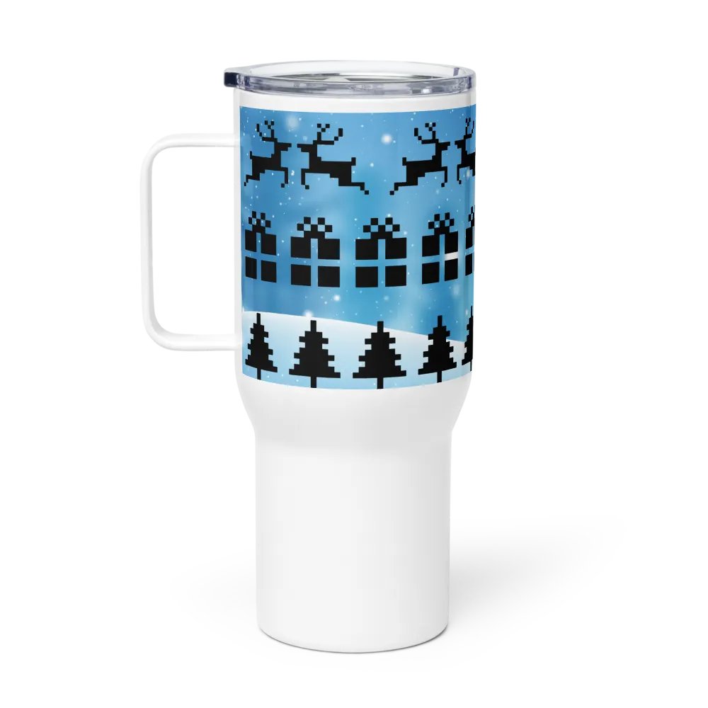 Christmas Pixel Travel Mug product image (1)